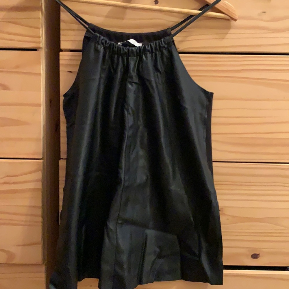 Faux Leather tank